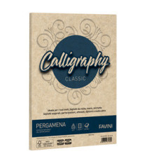 Carta Calligraphy pergamena - A4 - 190 gr - nocciola 04 - Favini - conf. 50 fogli Carta Calligraphy pergamena - A4 - 190 gr - nocciola 04 - Favini - conf. 50 fogli