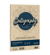Carta Calligraphy pergamena - A4 - 190 gr - nocciola 04 - Favini - conf. 50 fogli Carta Calligraphy pergamena - A4 - 190 gr - nocciola 04 - Favini - conf. 50 fogli