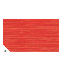 Carta crespa - 50 x 250 cm - 48 gr/m² - rosso 120 - Rex Sadoch - conf.10 rotoli Carta crespa - 50 x 250 cm - 48 gr/m² - rosso 120 - Rex Sadoch - conf.10 rotoli