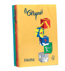 Carta Le Cirque - A4 - 160 gr - mix 5 colori intensi - Favini - conf. 250 fogli Carta Le Cirque - A4 - 160 gr - mix 5 colori intensi - Favini - conf. 250 fogli