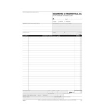 Blocco DDT - 50/50 copie autoricopianti - 29,7 x 21,5 cm - DU1687CD200 - Data Ufficio