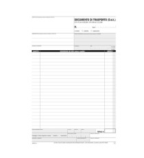Blocco DDT - 50/50 copie autoricopianti - 29,7 x 21,5 cm - DU1687CD200 - Data Ufficio