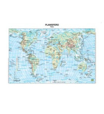 Carta geografica Mondo - scolastica - plastificata - 29,7 x 42 cm - Belletti Carta geografica Mondo - scolastica - plastificata - 29,7 x 42 cm - Belletti