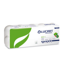 Carta igienica Eco - 200 strappi -  2 veli - 16,5 gr - diametro 11 cm - 9,8 cm x 24 mt - Lucart - pacco 10 rotoli Carta igienica Eco - 200 strappi -  2 veli - 16,5 gr - diametro 11 cm - 9,8 cm x 24 mt - Lucart - pacco 10 rotoli
