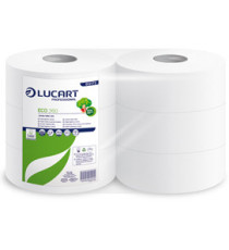 Carta igienica Eco Maxi Jumbo - 2 veli - 16,5 gr - 9,1 cm x 360 mt - diametro 25,5 cm - 360 mt - Lucart Carta igienica Eco Maxi Jumbo - 2 veli - 16,5 gr - 9,1 cm x 360 mt - diametro 25,5 cm - 360 mt - Lucart