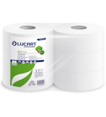 Carta igienica Eco Maxi Jumbo - 2 veli - 16,5 gr - 9,1 cm x 360 mt - diametro 25,5 cm - 360 mt - Lucart Carta igienica Eco Maxi Jumbo - 2 veli - 16,5 gr - 9,1 cm x 360 mt - diametro 25,5 cm - 360 mt - Lucart