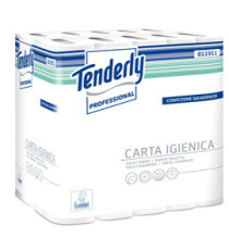 Carta igienica salvaspazio Tenderly - 160 strappi - diametro 9,9 cm - 9,3 cm x 20 mt - Tenderly Professional - pacco 30 Carta igienica salvaspazio Tenderly - 160 strappi - diametro 9,9 cm - 9,3 cm x 20 mt - Tenderly Professional - pacco 30