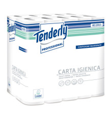 Carta igienica salvaspazio Tenderly - 160 strappi - diametro 9,9 cm - 9,3 cm x 20 mt - Tenderly Professional - pacco 30 Carta igienica salvaspazio Tenderly - 160 strappi - diametro 9,9 cm - 9,3 cm x 20 mt - Tenderly Professional - pacco 30