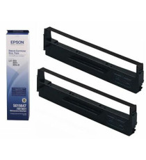 Pack 2pz nastro Epson S015647 LX-350 nastro originale nero C13S015637 per Epson FX 880,FX 880+,LX 300,LX 300+,LX 350 S015631 Pack 2pz nastro Epson S015647 LX-350 nastro originale nero C13S015637 per Epson FX 880,FX 880+,LX 300,LX 300+,LX 350 S015631