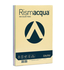 Carta Rismacqua - A4 - 200 gr - mix 5 colori - Favini - conf. 125 fogli Carta Rismacqua - A4 - 200 gr - mix 5 colori - Favini - conf. 125 fogli
