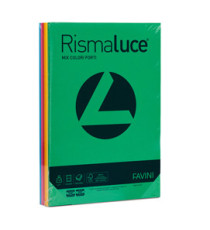 Carta Rismaluce - A4 - 140 gr - mix 6 colori - Favini - conf. 200 fogli Carta Rismaluce - A4 - 140 gr - mix 6 colori - Favini - conf. 200 fogli