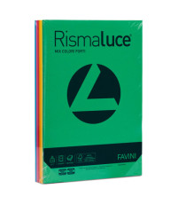 Carta Rismaluce - A4 - 140 gr - mix 6 colori - Favini - conf. 200 fogli Carta Rismaluce - A4 - 140 gr - mix 6 colori - Favini - conf. 200 fogli