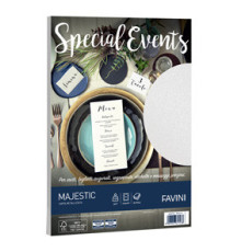 Carta metallizzata Special Events - A4 - 120 gr - bianco - Favini - conf. 20 fogli Carta metallizzata Special Events - A4 - 120 gr - bianco - Favini - conf. 20 fogli