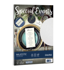 Carta metallizzata Special Events - A4 - 120 gr - bianco - Favini - conf. 20 fogli Carta metallizzata Special Events - A4 - 120 gr - bianco - Favini - conf. 20 fogli