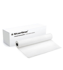 Carta plotter - stampa inkjet - 610 mm x 50 mt - 90 gr - opaca - bianco - Starline Carta plotter - stampa inkjet - 610 mm x 50 mt - 90 gr - opaca - bianco - Starline