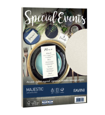 Carta metallizzata Special Events - A4 - 120 gr - crema - Favini - conf. 20 fogli Carta metallizzata Special Events - A4 - 120 gr - crema - Favini - conf. 20 fogli