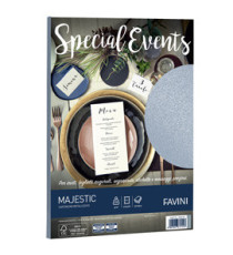 Carta metallizzata Special Events - A4 - 250 gr - argento - Favini - conf. 10 fogli Carta metallizzata Special Events - A4 - 250 gr - argento - Favini - conf. 10 fogli