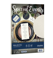 Carta metallizzata Special Events - A4 - 250 gr - crema - Favini - conf. 10 fogli Carta metallizzata Special Events - A4 - 250 gr - crema - Favini - conf. 10 fogli