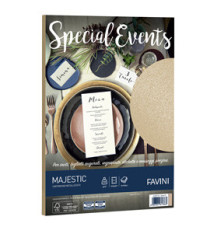 Carta metallizzata Special Events - A4 - 250 gr - sabbia - Favini - conf. 10 fogli Carta metallizzata Special Events - A4 - 250 gr - sabbia - Favini - conf. 10 fogli
