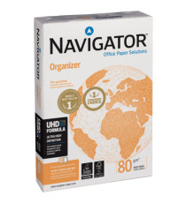 Carta Organizer - 4 fori - A4 - 80 gr - Navigator - conf. 500 fogli Carta Organizer - 4 fori - A4 - 80 gr - Navigator - conf. 500 fogli