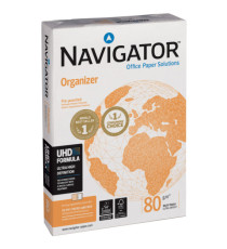 Carta Organizer - 4 fori - A4 - 80 gr - Navigator - conf. 500 fogli Carta Organizer - 4 fori - A4 - 80 gr - Navigator - conf. 500 fogli