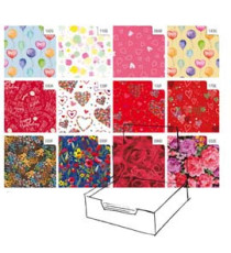 Carta regalo - raso - Fantasia - 70 x 100 cm - Rex Sadoch - scatola 100 fogli Carta regalo - raso - Fantasia - 70 x 100 cm - Rex Sadoch - scatola 100 fogli