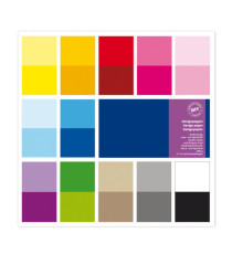 Carta Scarpbooking - 30,5 x 30,5 cm - 180 gr - colori assortiti - DECO - conf. 24 fogli Carta Scarpbooking - 30,5 x 30,5 cm - 180 gr - colori assortiti - DECO - conf. 24 fogli