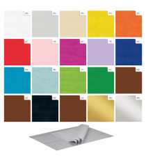 Carta velina - 50 x 70 cm - 24 gr - argento - Rex Sadoch - busta 25 fogli Carta velina - 50 x 70 cm - 24 gr - argento - Rex Sadoch - busta 25 fogli