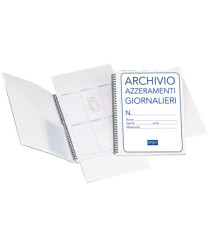Cartella azzeramenti giornalieri - 13 fogli - 1820AZT00 - Data Ufficio