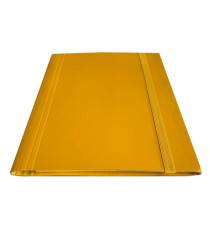 Cartella c/elastico piatto - dorso variabile - giallo - Starline