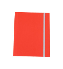 Cartella con elastico - fibrone - 3 lembi - 27x37 cm - rosso - Cartotecnica del Garda Cartella con elastico - fibrone - 3 lembi - 27x37 cm - rosso - Cartotecnica del Garda