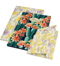 Cartella con elastico Nature Flowers - 26 X 35,5 x 1,2 cm - 3lembi - Pigna