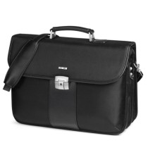 Cartella in tessuto - extra strong - nero - 44x31x20cm - City Time