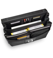 Cartella in tessuto - extra strong - nero - 44x31x20cm - City Time