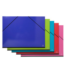Cartella porta disegni con elastici Iderama - 52x72cm - colori assortiti - Exacompta Cartella porta disegni con elastici Iderama - 52x72cm - colori assortiti - Exacompta
