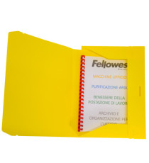 Cartella progetto con elastico - 24x35 cm - dorso 3 cm - giallo - Fellowes Cartella progetto con elastico - 24x35 cm - dorso 3 cm - giallo - Fellowes
