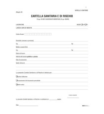 Cartella sanitaria di rischio per lavoratori esposti ad agenti cancerogeni - 31 x 24cm - Edipro Cartella sanitaria di rischio per lavoratori esposti ad agenti cancerogeni - 31 x 24cm - Edipro