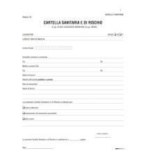 Cartella sanitaria di rischio per lavoratori esposti ad agenti cancerogeni - 31 x 24cm - Edipro Cartella sanitaria di rischio per lavoratori esposti ad agenti cancerogeni - 31 x 24cm - Edipro