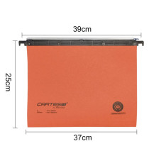 Cartella sospesa Cartesio - cassetto - interasse 39 cm - fondo U 30 mm - 37x25 cm - arancio - Bertesi Cartella sospesa Cartesio - cassetto - interasse 39 cm - fondo U 30 mm - 37x25 cm - arancio - Bertesi