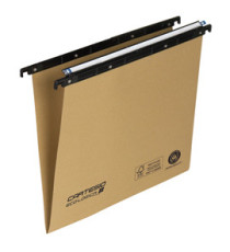 Cartella sospesa Cartesio Eco-logica - cassetto - 39 cm - fondo V - 37 x 25 cm - avana - Bertesi