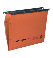 Cartella sospesa Cartesio Plus - armadio - interasse 33 cm - fondo V - 33x28 cm -  arancio - Bertesi
