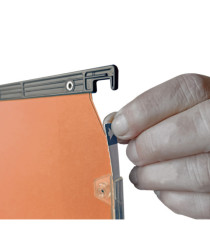 Cartella sospesa Cartesio Plus - armadio - interasse 33 cm - fondo V - 33x28 cm -  arancio - Bertesi