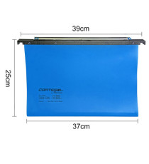 Cartella sospesa Cartesio PP - cassetto - PPL - interasse 39 cm - fondo U - 37x25 cm - blu - Bertesi