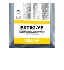 Cartuccia ESTR2-YE yellow Pigment Eco-Solvent Ink Bag compatibile per Roland TrueVIS SG2,VG2,VF2,SG3,VG3 capacità 500ml Cartuccia ESTR2-YE yellow Pigment Eco-Solvent Ink Bag compatibile per Roland TrueVIS SG2,VG2,VF2,SG3,VG3 capacità 500ml