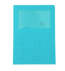 Cartelline a L con finestra Sintex - cartoncino 120 gr - 22x31cm - acquamarina - Blasetti - conf. 50 pezzi Cartelline a L con finestra Sintex - cartoncino 120 gr - 22x31cm - acquamarina - Blasetti - conf. 50 pezzi