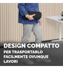 Cuscino Lombare Breyta - 17 x 35 x 6 cm - in tessuto - nero - Fellowes Cuscino Lombare Breyta - 17 x 35 x 6 cm - in tessuto - nero - Fellowes