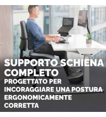 Cuscino Lombare Confort Breyta - 33 x 38 x 9 cm - in tessuto - nero - Fellowes Cuscino Lombare Confort Breyta - 33 x 38 x 9 cm - in tessuto - nero - Fellowes