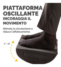 Cuscino Poggiapiedi Breyta - 10 x 45 x 30 cm  - nero - Fellowes Cuscino Poggiapiedi Breyta - 10 x 45 x 30 cm  - nero - Fellowes