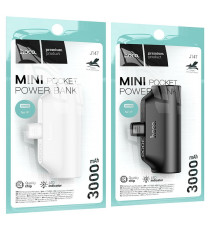 Power bank compatto Hoco J147 bianco con connettore lightning integrato 3000mAh 2A ricarica rapida, piccolo e tascabile 88gr Power bank compatto Hoco J147 bianco con connettore lightning integrato 3000mAh 2A ricarica rapida, piccolo e tascabile 88gr