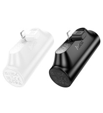 Power bank compatto Hoco J147 bianco con connettore lightning integrato 3000mAh 2A ricarica rapida, piccolo e tascabile 88gr Power bank compatto Hoco J147 bianco con connettore lightning integrato 3000mAh 2A ricarica rapida, piccolo e tascabile 88gr
